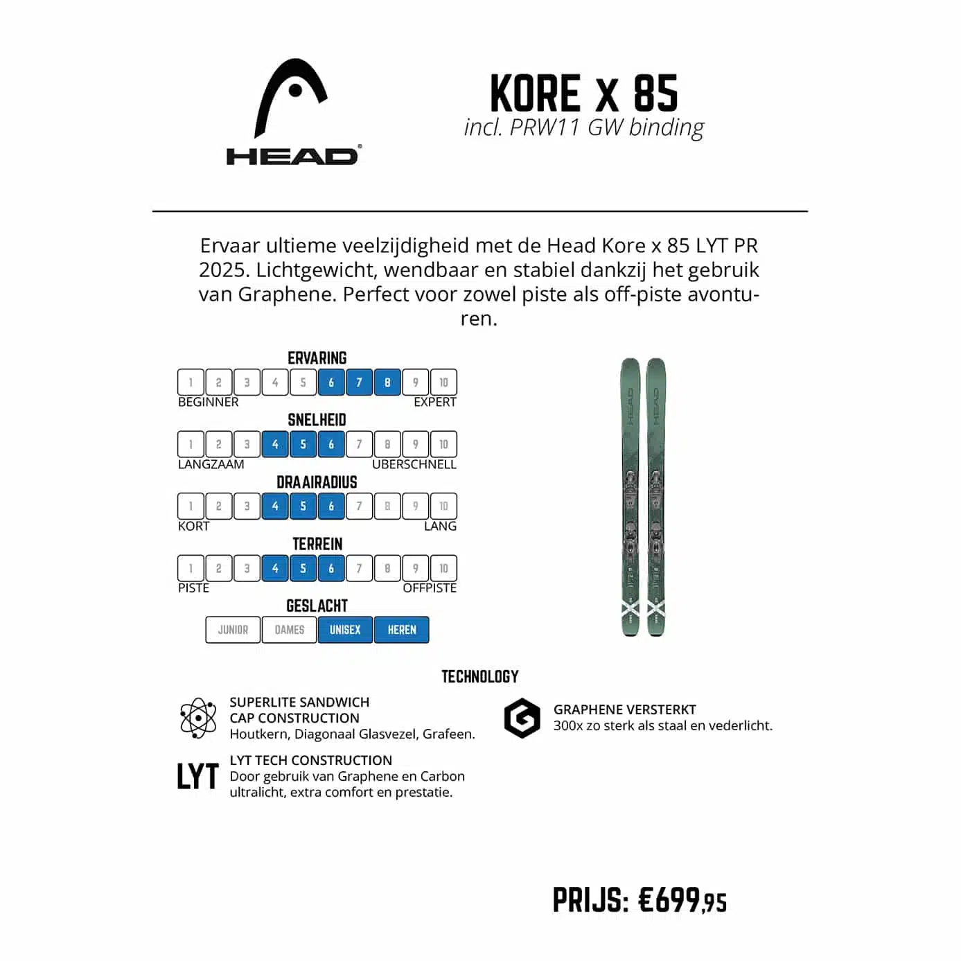 Head Kore x 85 LYT + PRW 11 2025 - New - alternatieve afbeelding