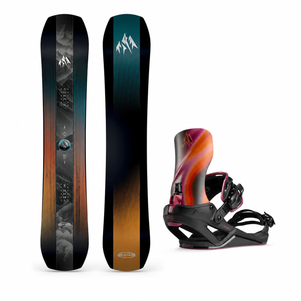 SET | Jones Men's Mountain Twin 2027 + Jones Mercury FASE® 2027 - Borealis Black Pink